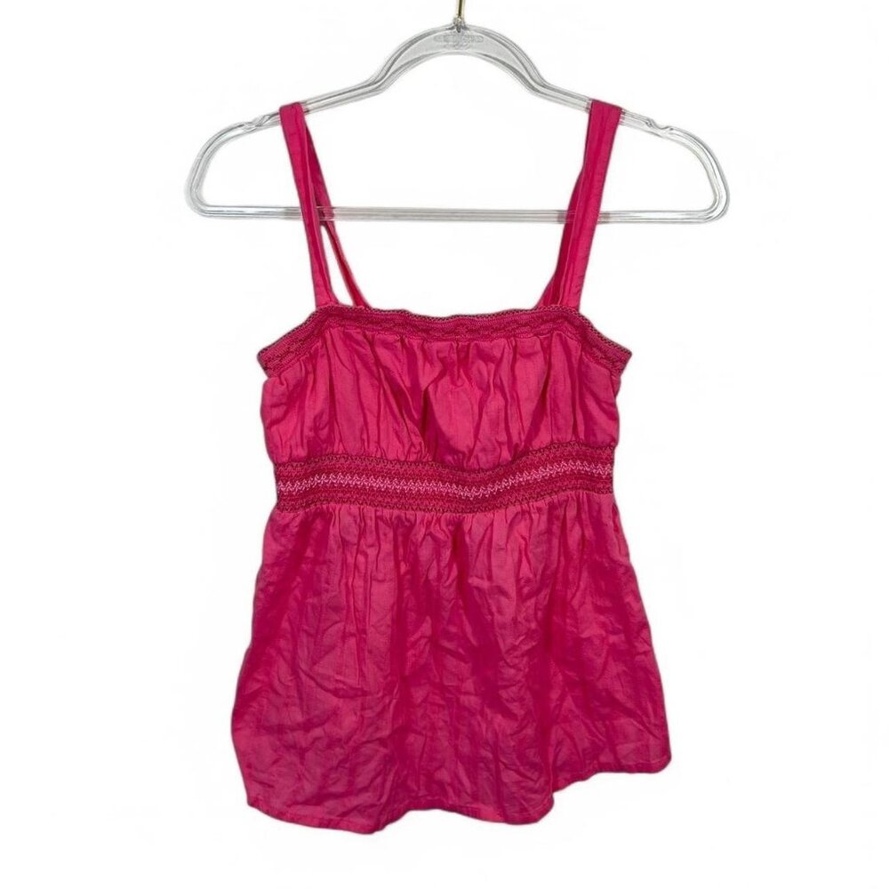Krazy Kat Maternity Tank Top Vintage Y2K Flowy Pink Bandeau Top Size S